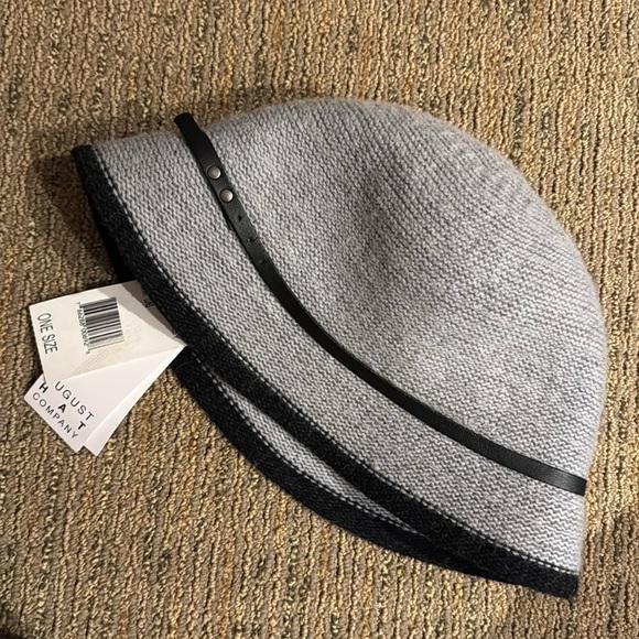 NWT AUGUST HAT COMPANY fall winter packable HAT NEW one size OSFM womens grey - Picture 2 of 9